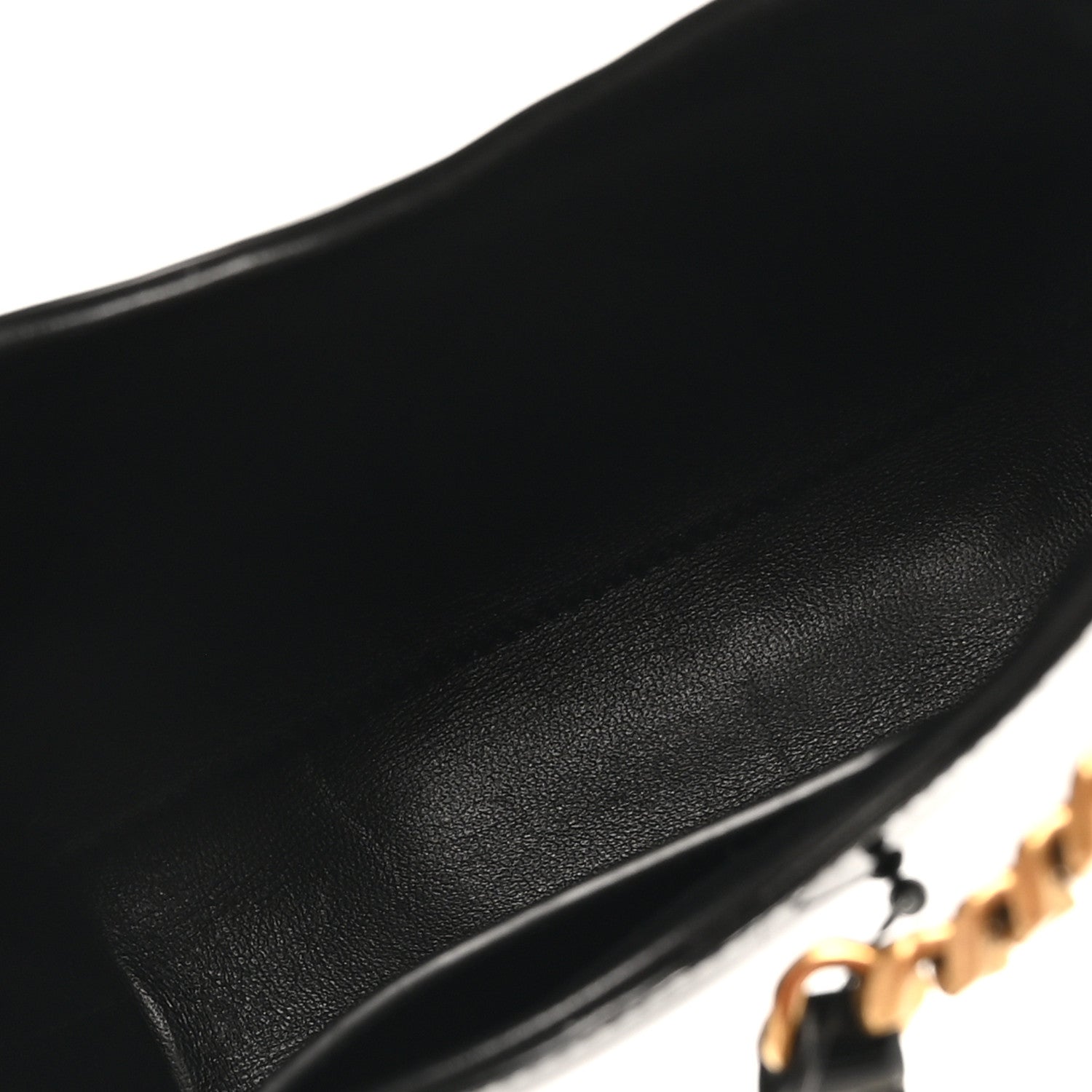 Saint Laurent Patent Calfskin Mini Rendez-Vous Hobo Black 4 of 8