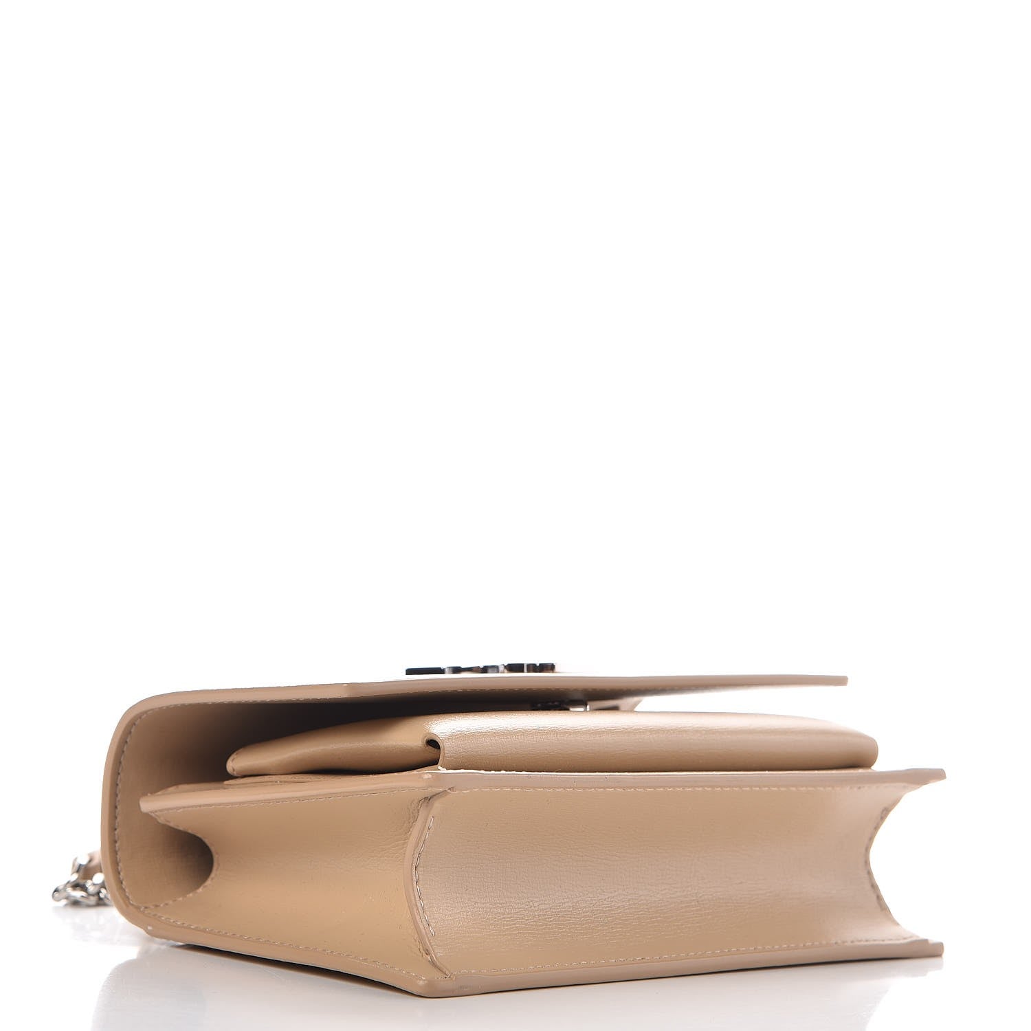 Saint Laurent Calfskin Monogram Sunset Chain Wallet Nude Powder 4 of 6