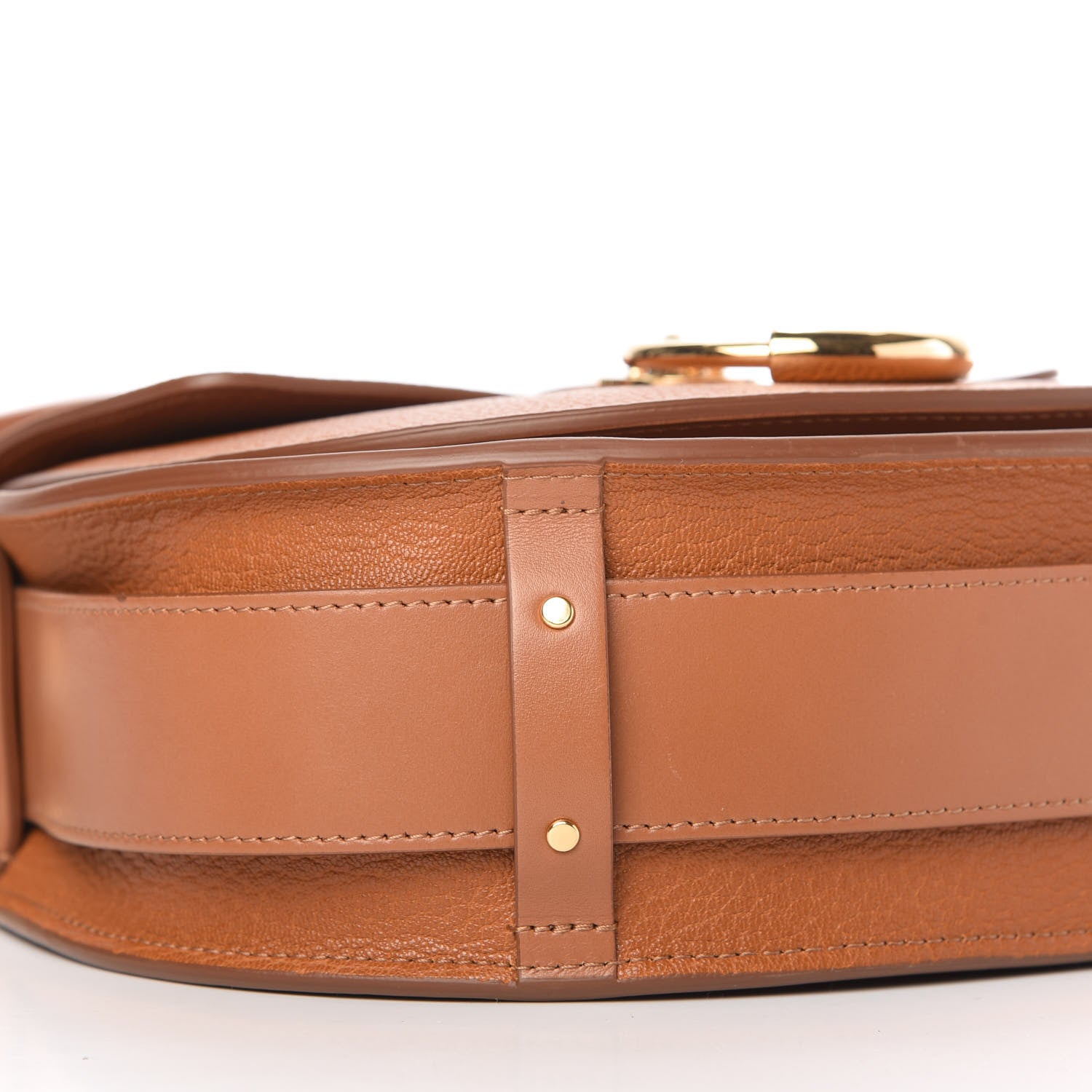 Chloe Grained Calfskin Large Tess Bag Caramel 6 of 10