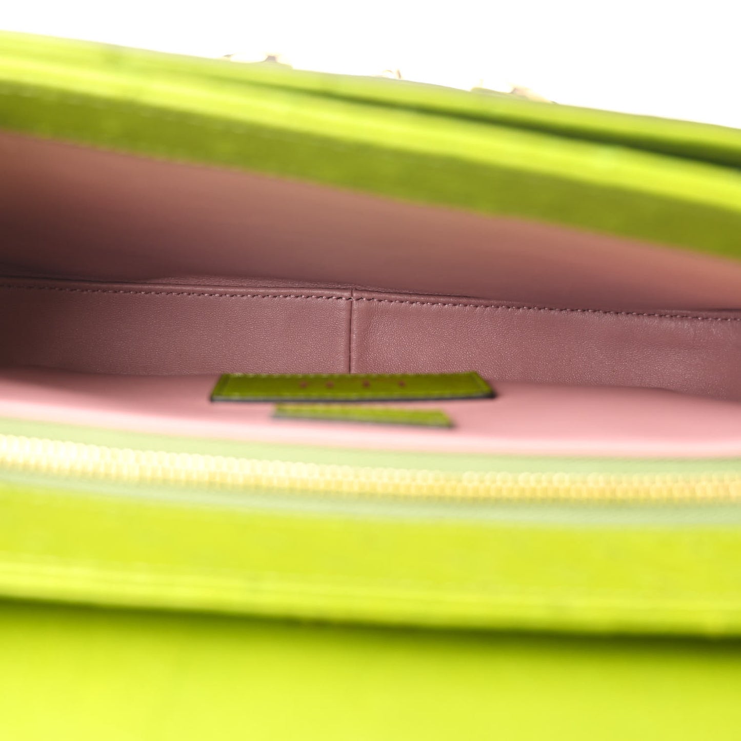 Ostrich Medium Horsebit 1955 Shoulder Bag Lemon Grass