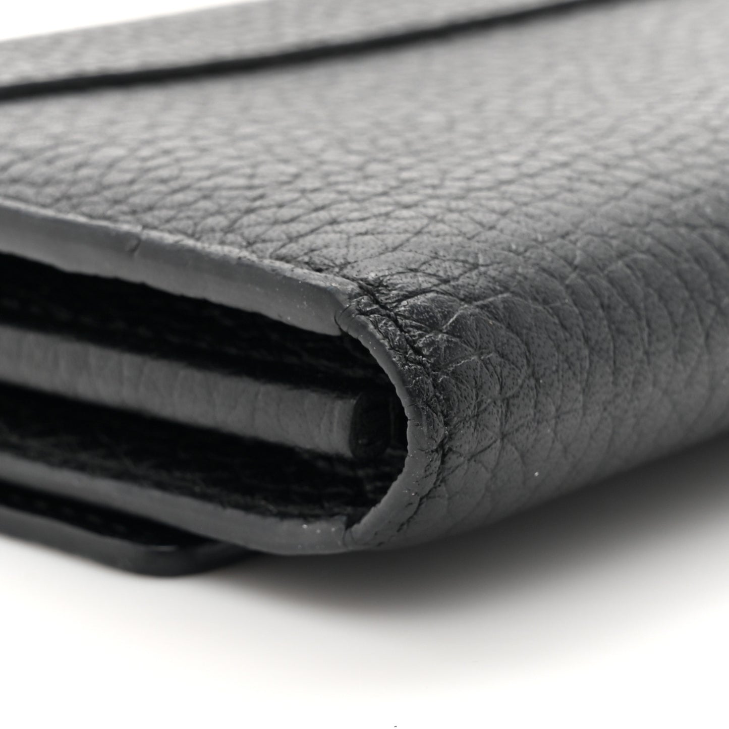 Taurillon Capucines Python Wallet Black