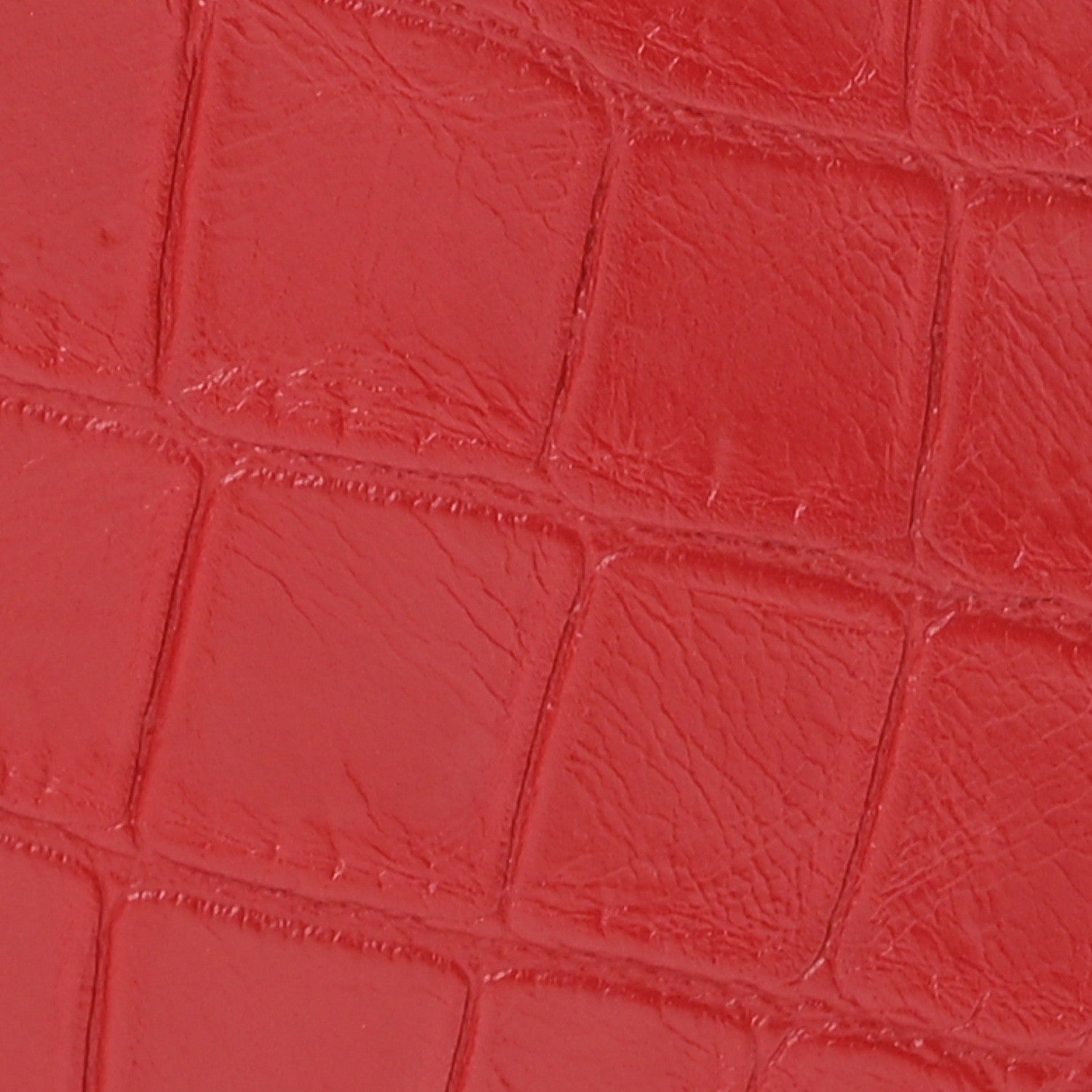 Saint Laurent Calfskin Crocodile Embossed Medium Classic Monogram Kate Tassel Satchel New Red 7 of 9