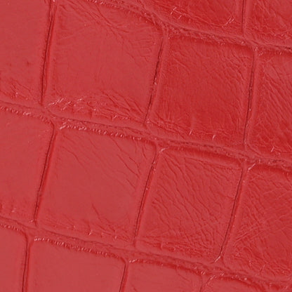 Saint Laurent Calfskin Crocodile Embossed Medium Classic Monogram Kate Tassel Satchel New Red 7 of 9