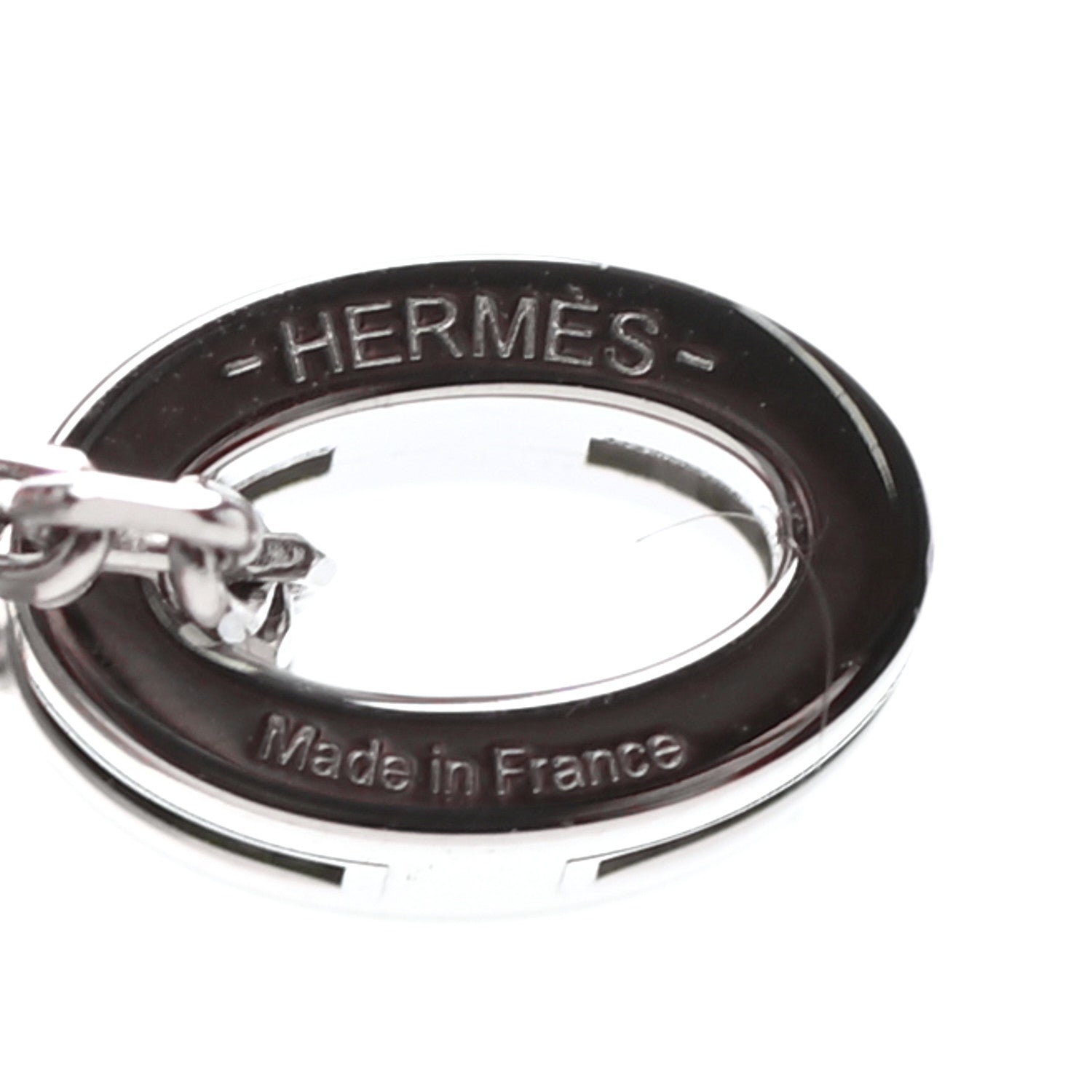 Hermes Lacquered Palladium Mini Pop H Pendant Necklace White 5 of 5