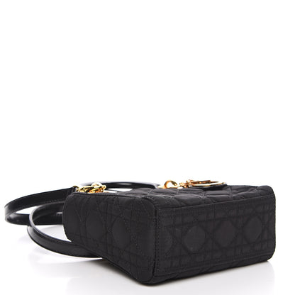 Christian Dior Nylon Cannage Mini Lady Dior Black 3 of 9