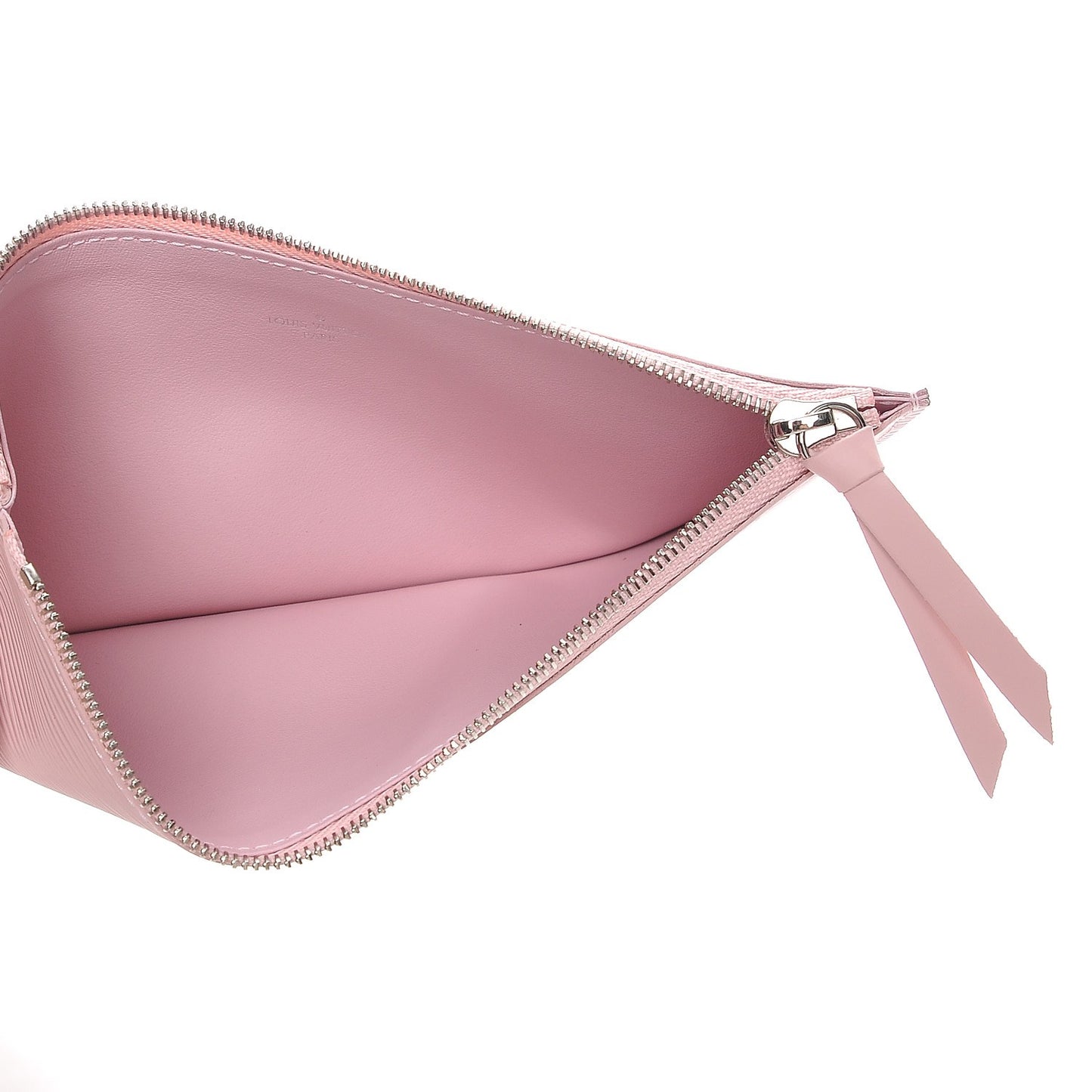 Epi Felicie Chain Wallet Zippered Insert Rose Ballerine