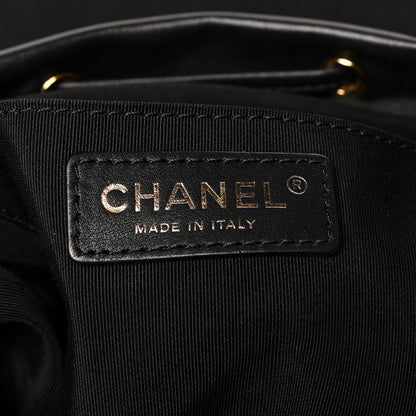 Chanel Calfskin Chevron Quilted Small Urban Spirit Backpack Black 6 of 11