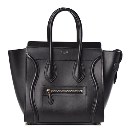 Celine Smooth Calfskin Micro Luggage Black 1 of 13