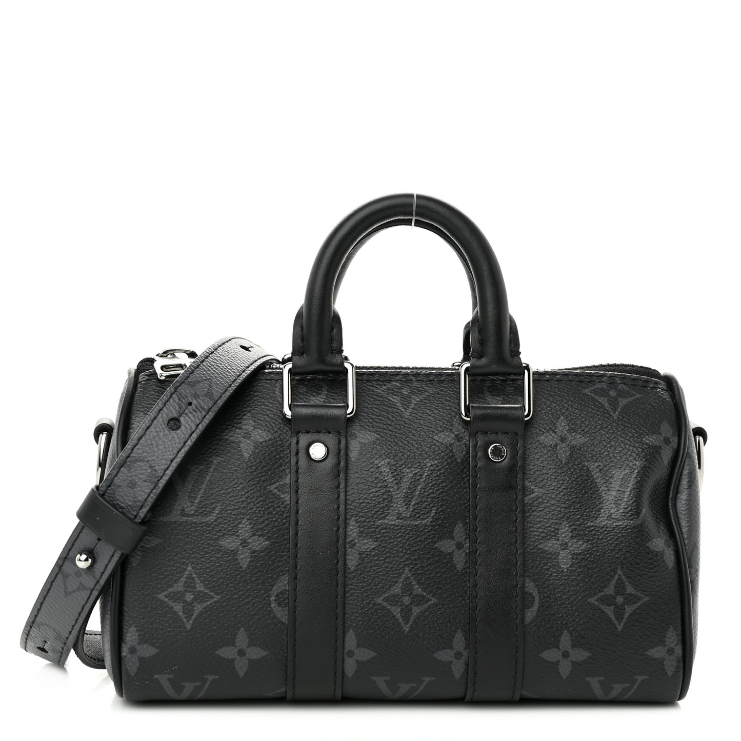 Reverse Monogram Eclipse Keepall XS Black
