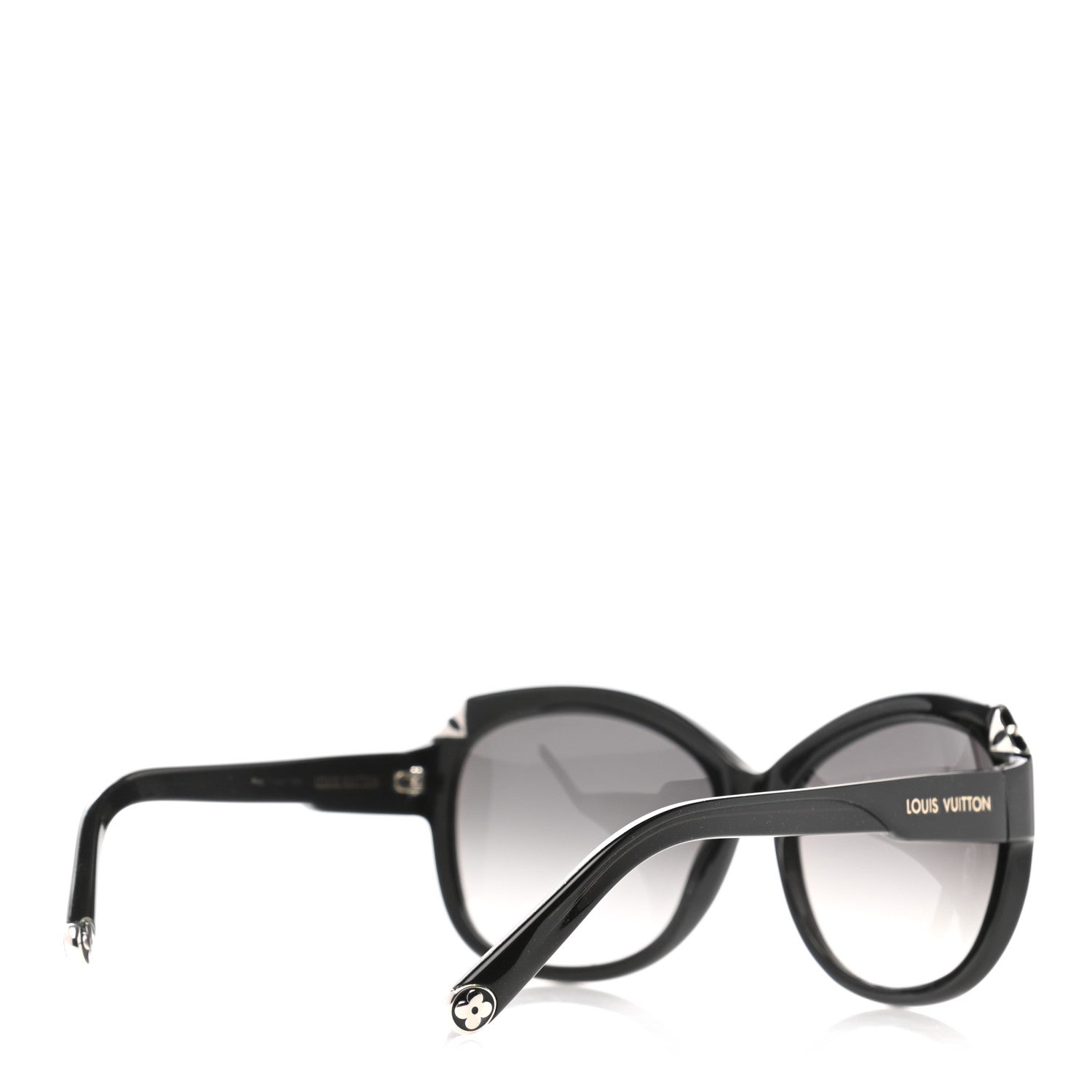 Louis Vuitton Acetate Hortensia Sunglasses Z0485W Black Glitter 5 of 7