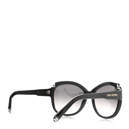 Louis Vuitton Acetate Hortensia Sunglasses Z0485W Black Glitter 5 of 7