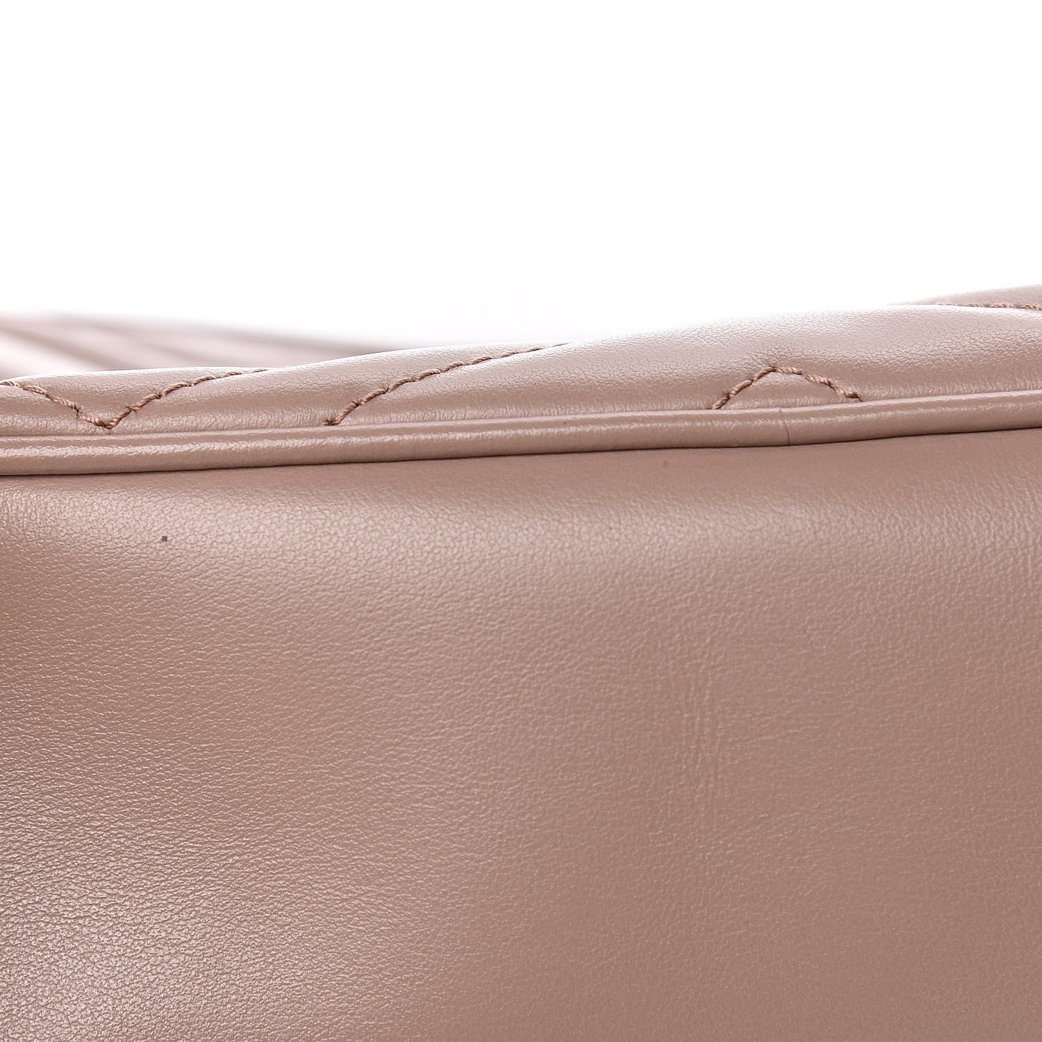 Gucci Calfskin Matelasse Small GG Marmont Chain Shoulder Bag Taupe 10 of 10