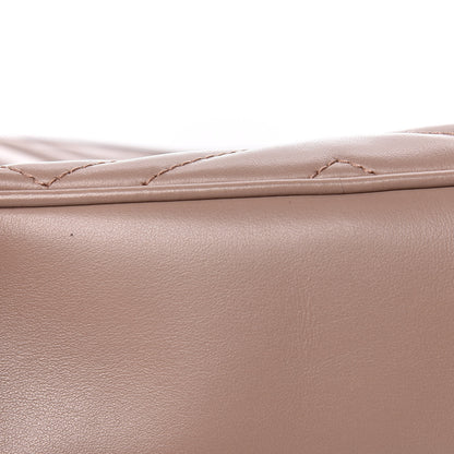 Gucci Calfskin Matelasse Small GG Marmont Chain Shoulder Bag Taupe 10 of 10