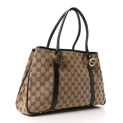 Gucci Monogram Medium Twins Tote Dark Brown 3 of 10