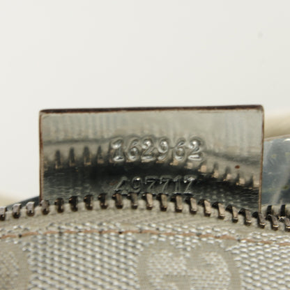 Gucci GG Monogram Web Double Pocket Belt Bag Silver 7 of 7