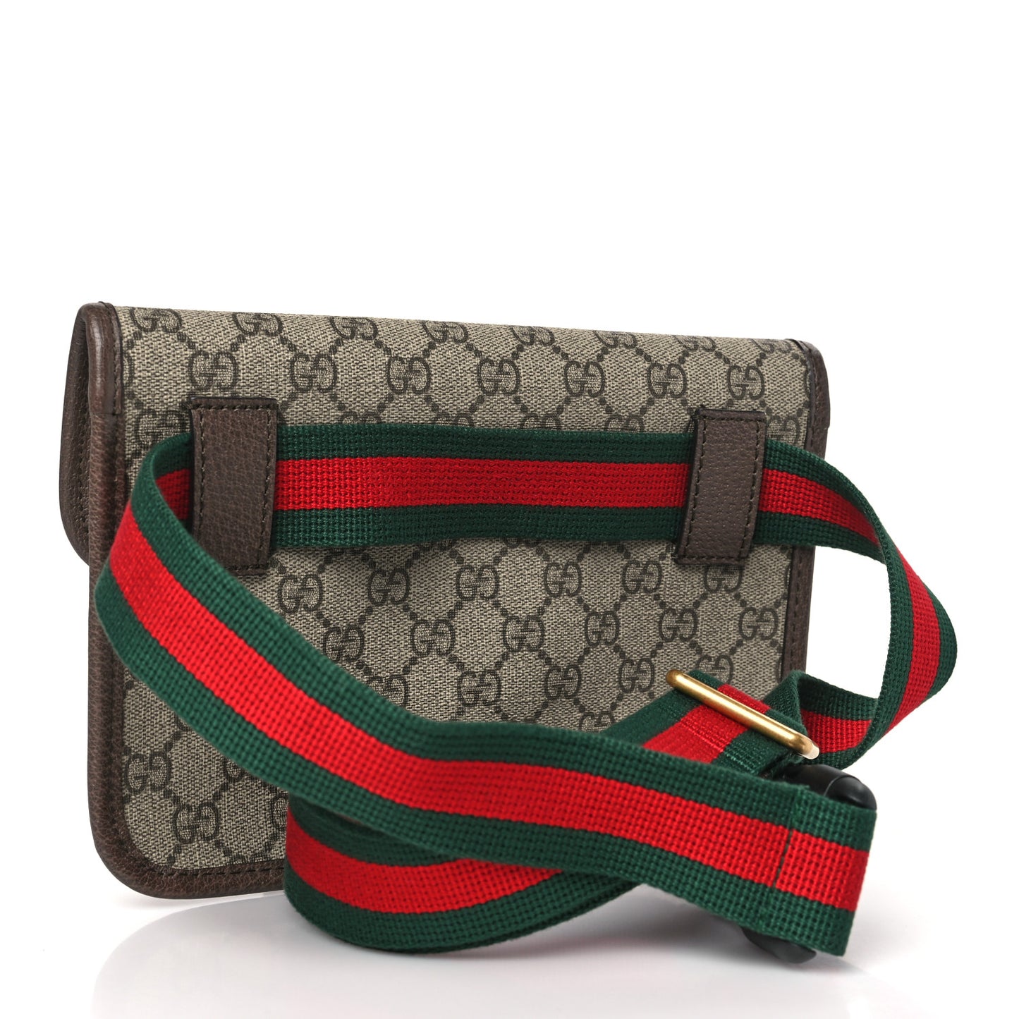 GG Supreme Monogram Neo Vintage Web Belt Bag Brown