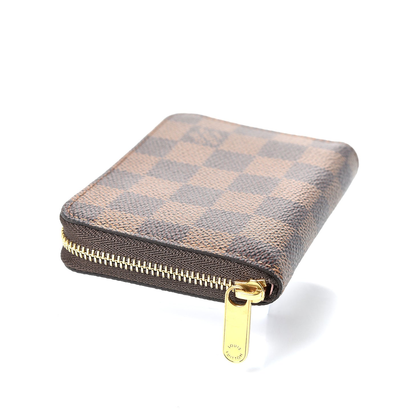 Damier Ebene Zippy Coin Purse Rose Ballerine