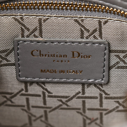 Christian Dior Lambskin Cannage Small Lucky Badges My Lady Dior Grey 6 of 9