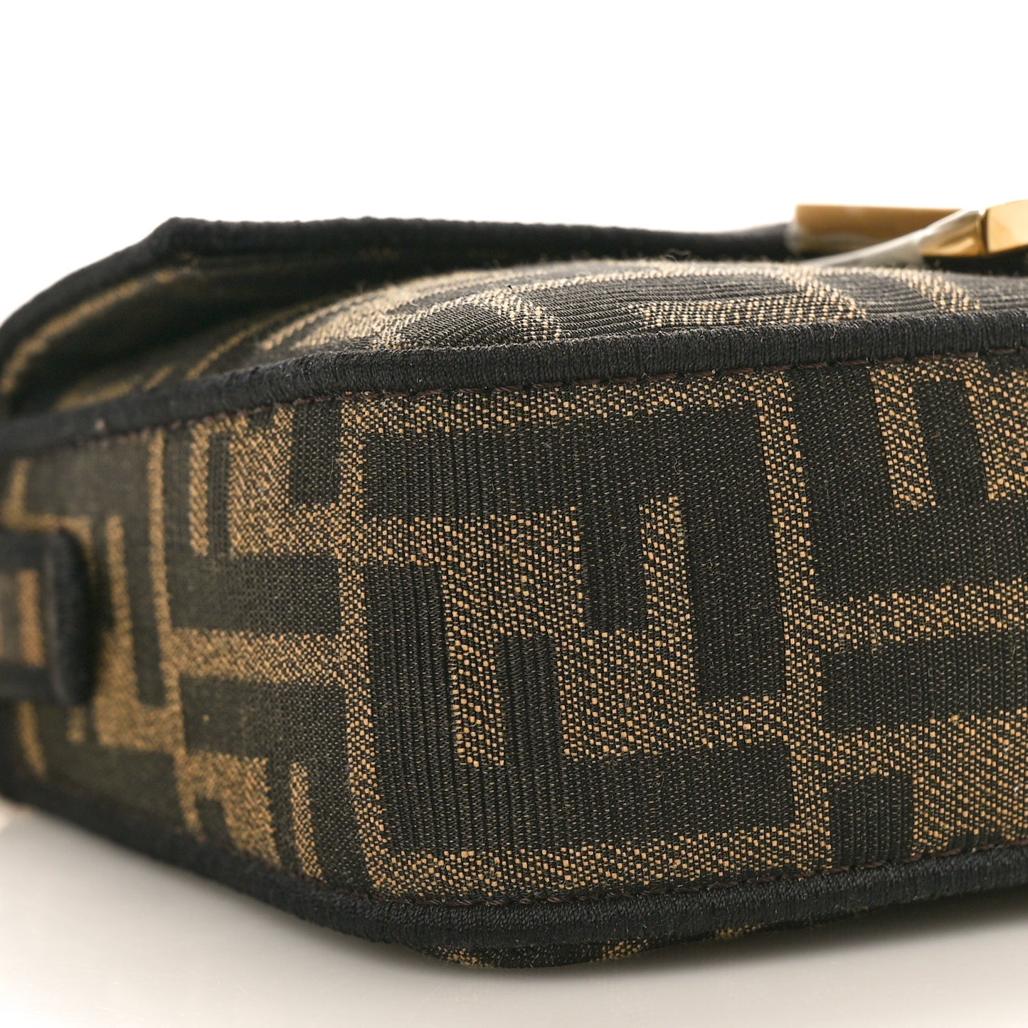Fabric Jacquard FF 1974 Mini Baguette Tobacco Moro Black