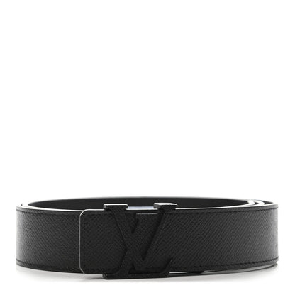 Louis Vuitton Taiga 35mm LV Initiales Belt 95 38 Black 1 of 4