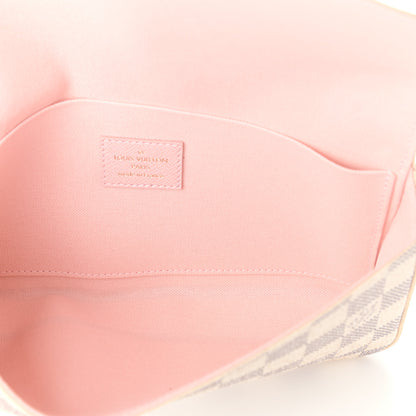 Louis Vuitton Damier Azur Pochette Felicie Chain Wallet Rose Ballerine 6 of 10