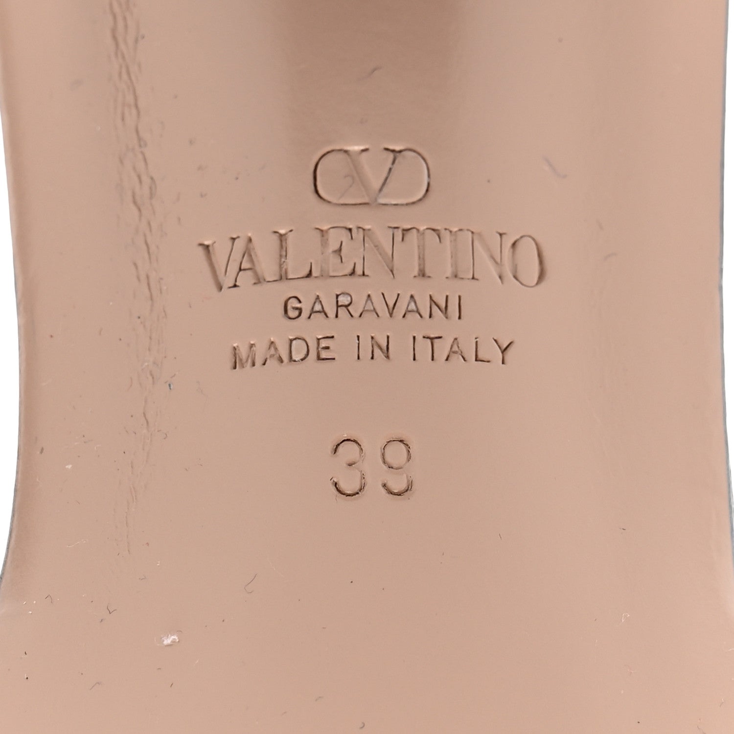 Valentino Garavani Toile Iconographe Cotton Vlogo Slide Sandals 39 Melange Denim 8 of 11