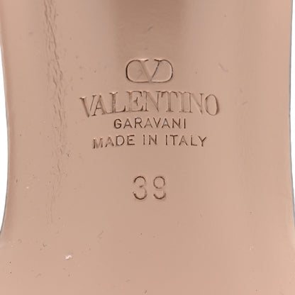 Valentino Garavani Toile Iconographe Cotton Vlogo Slide Sandals 39 Melange Denim 8 of 11