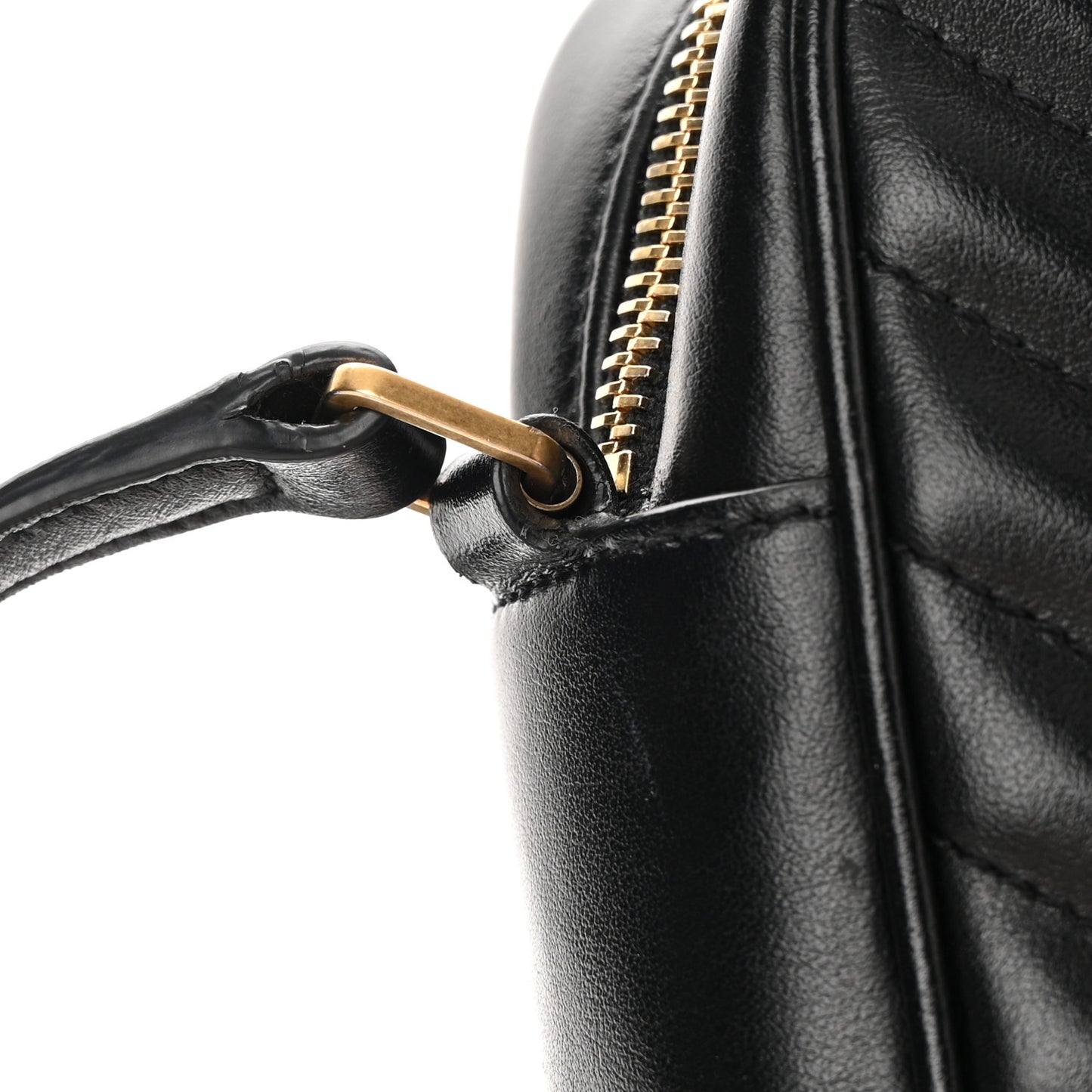 Calfskin Matelasse Monogram Lou Camera Bag Black