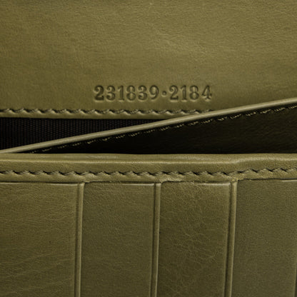 Gucci Calfskin Continental Charmy Wallet Green Tea 7 of 7