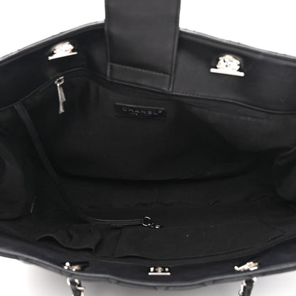 Chanel Calfskin Quilted Large Classic Shopping Tote Black 5 of 10
