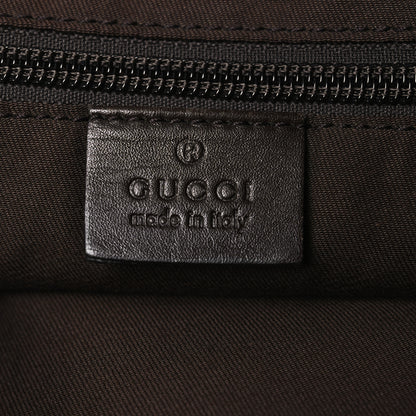 Gucci Monogram Calfskin Perforated Medium Flat Messenger Bag Dark Brown 6 of 17