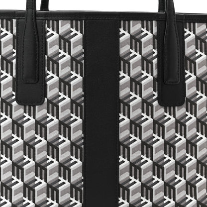MCM Visetos Small Liz Reversible Shopper Tote Black 12 of 17