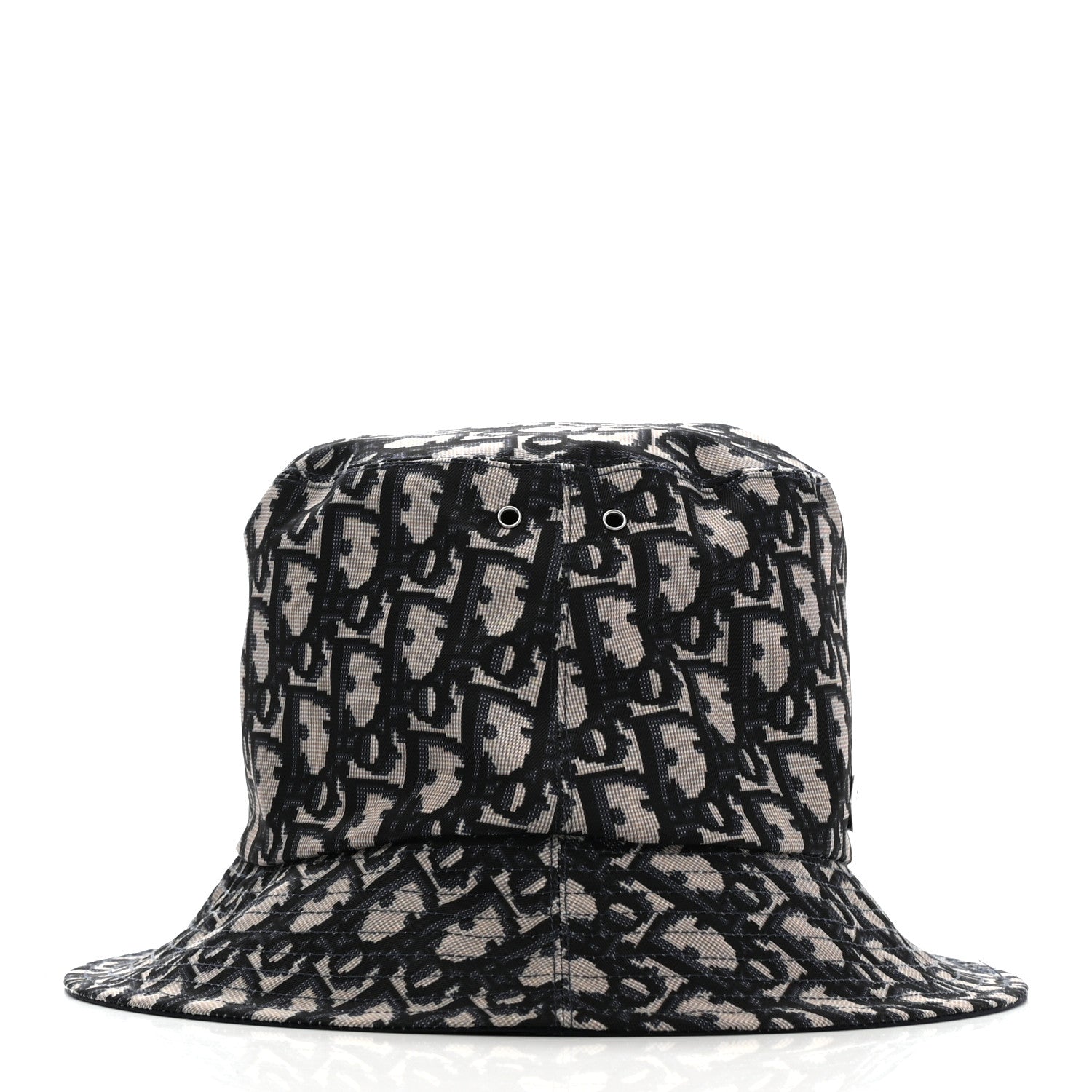 Christian Dior Oblique Reversible Teddy-D Brim Bucket Hat 57 Blue 9 of 15