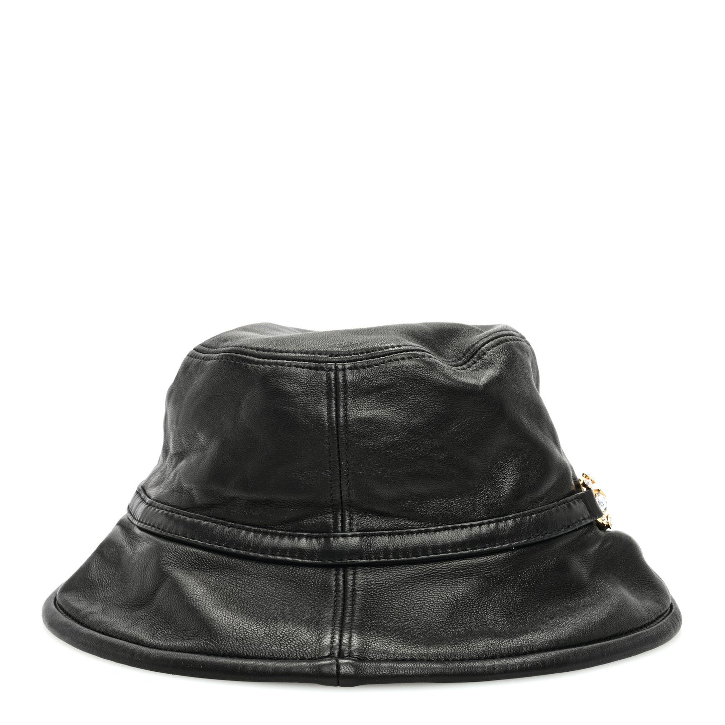 Crystal Horsebit Bob Mulina Bucket Hat S Black