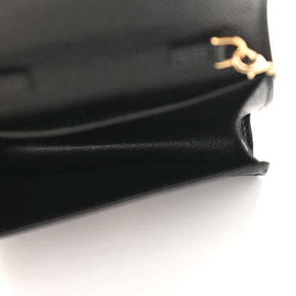 Fendi Vitello Cruise F is Fendi Geometric Flap Wallet on Chain Black 5 of 9