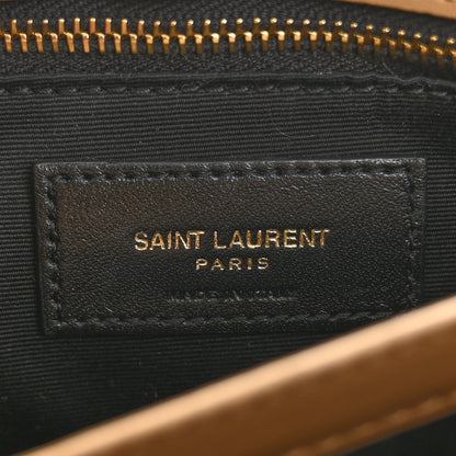 Saint Laurent Calfskin Y Quilted Monogram Toy Loulou Crossbody Bag Natural Tan 6 of 10