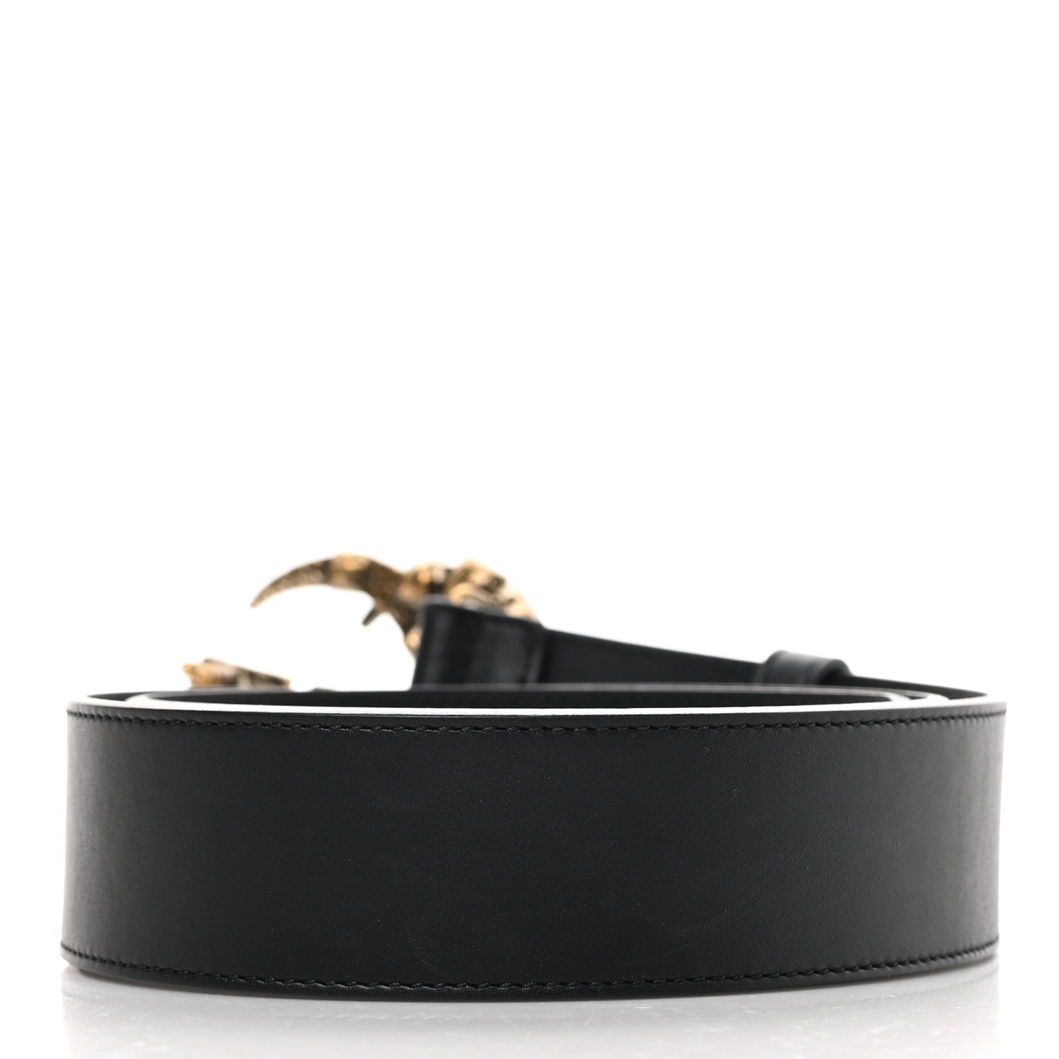 Gucci Calfskin Crystal Double G 40mm Belt 90 36 Black Multicolor 2 of 5
