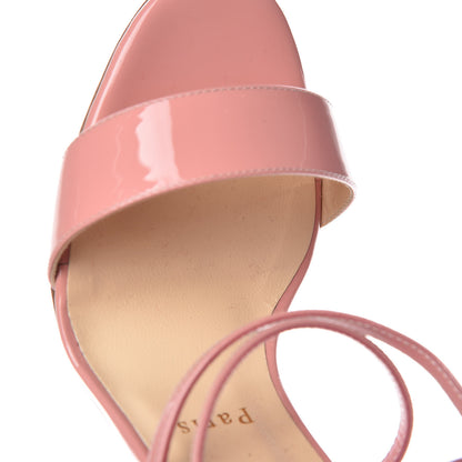 Christian Louboutin Patent Calfskin Choca 100 Sandals 38.5 Guimauve 8 of 12