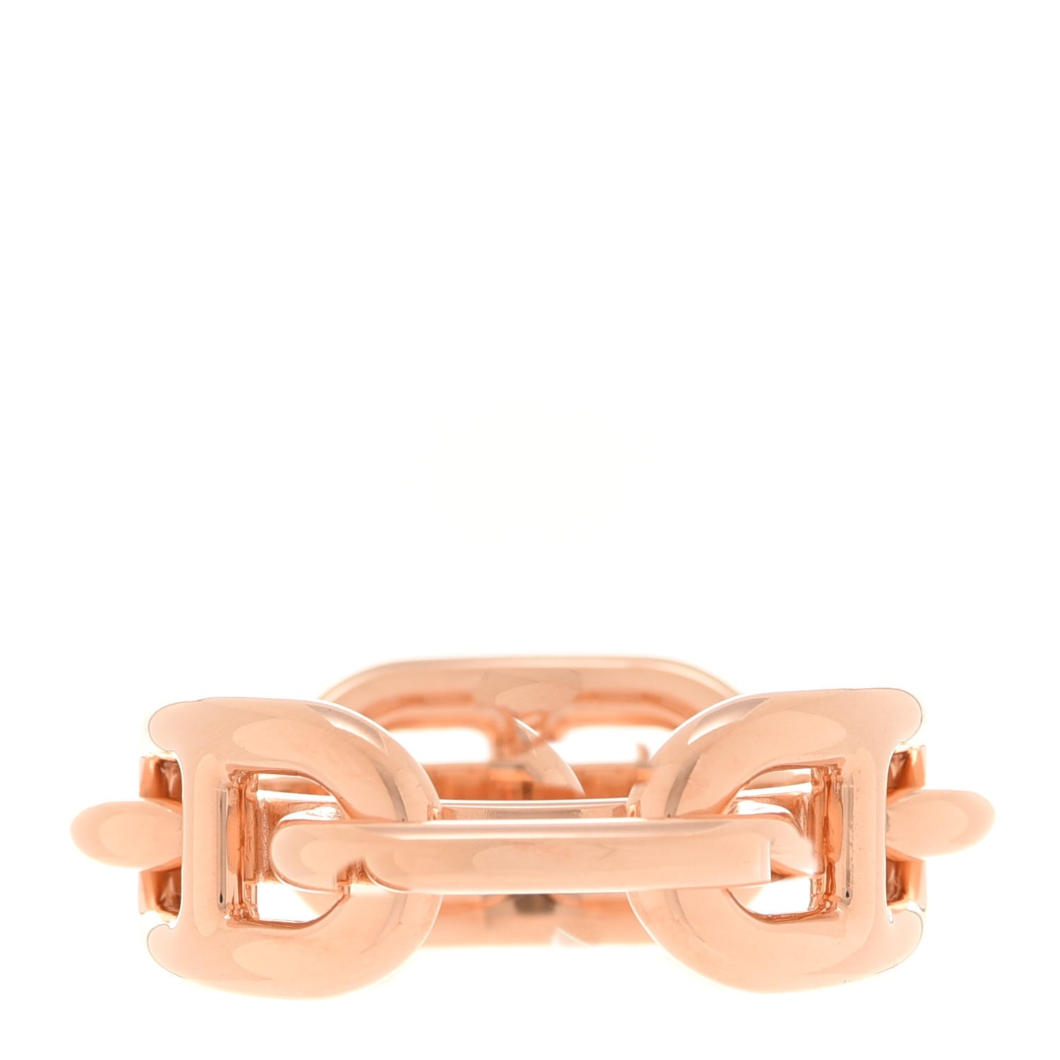 Hermes Plated Brass Regate Scarf Ring Plaqué Or Rose 2 of 4