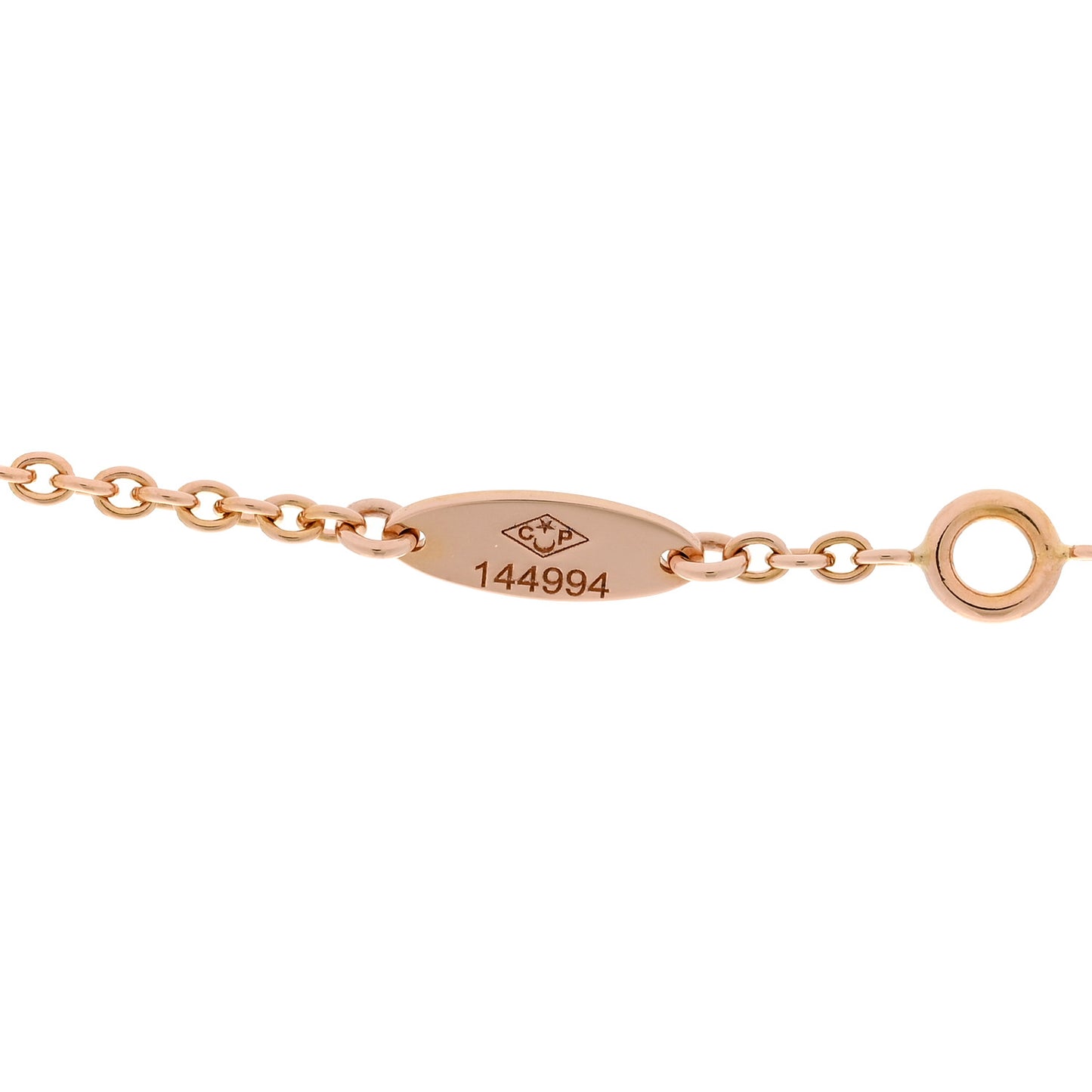 18K Rose Gold Diamond Pink Opal Rose Des Vents Necklace