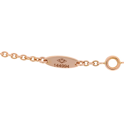 Christian Dior 18K Rose Gold Diamond Pink Opal Rose Des Vents Necklace 5 of 5