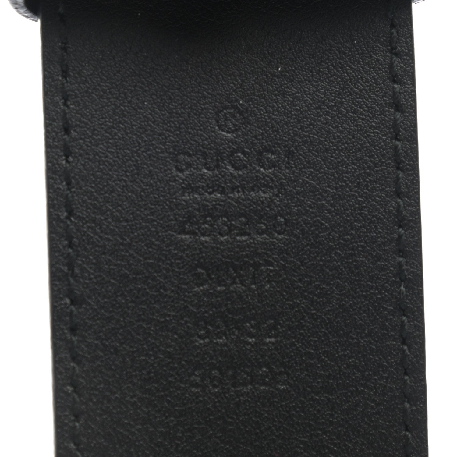 Gucci Moon Calfskin Pearl Double G 40mm Belt 80 32 Black Cream 5 of 6