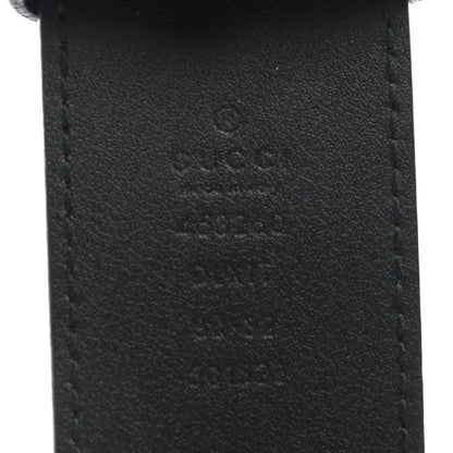 Gucci Moon Calfskin Pearl Double G 40mm Belt 80 32 Black Cream 5 of 6
