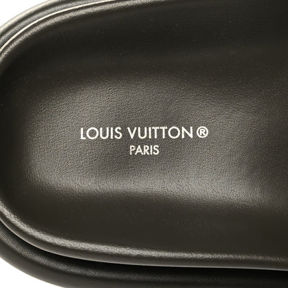 Louis Vuitton Technical Fabric Embossed Monogram Pool Pillow Comfort Mules 38 Khaki 8 of 8