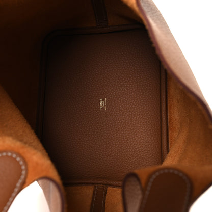 Hermes Taurillon Clemence Picotin Lock 22 MM  Gold 5 of 13