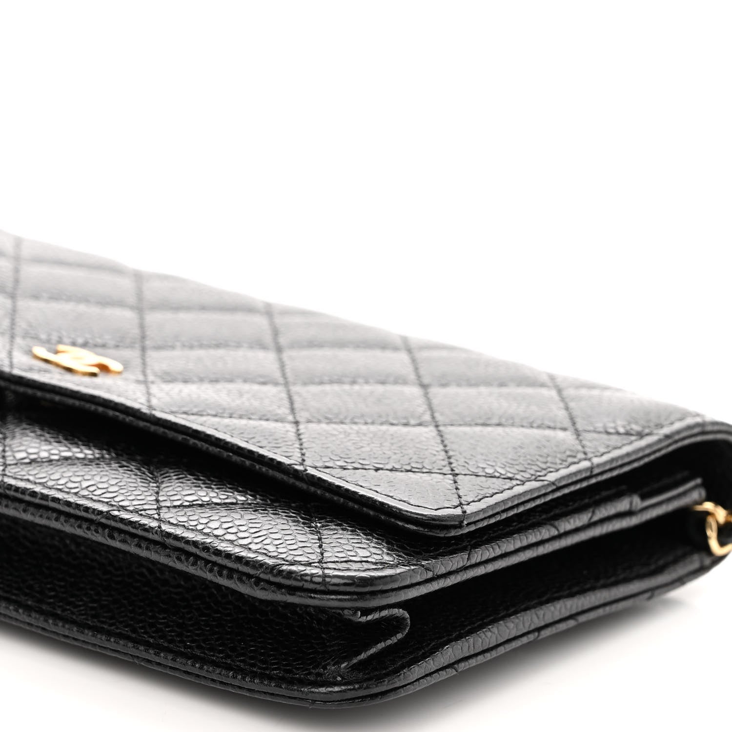 Chanel Caviar Quilted Wallet on Chain WOC Black 10 of 11