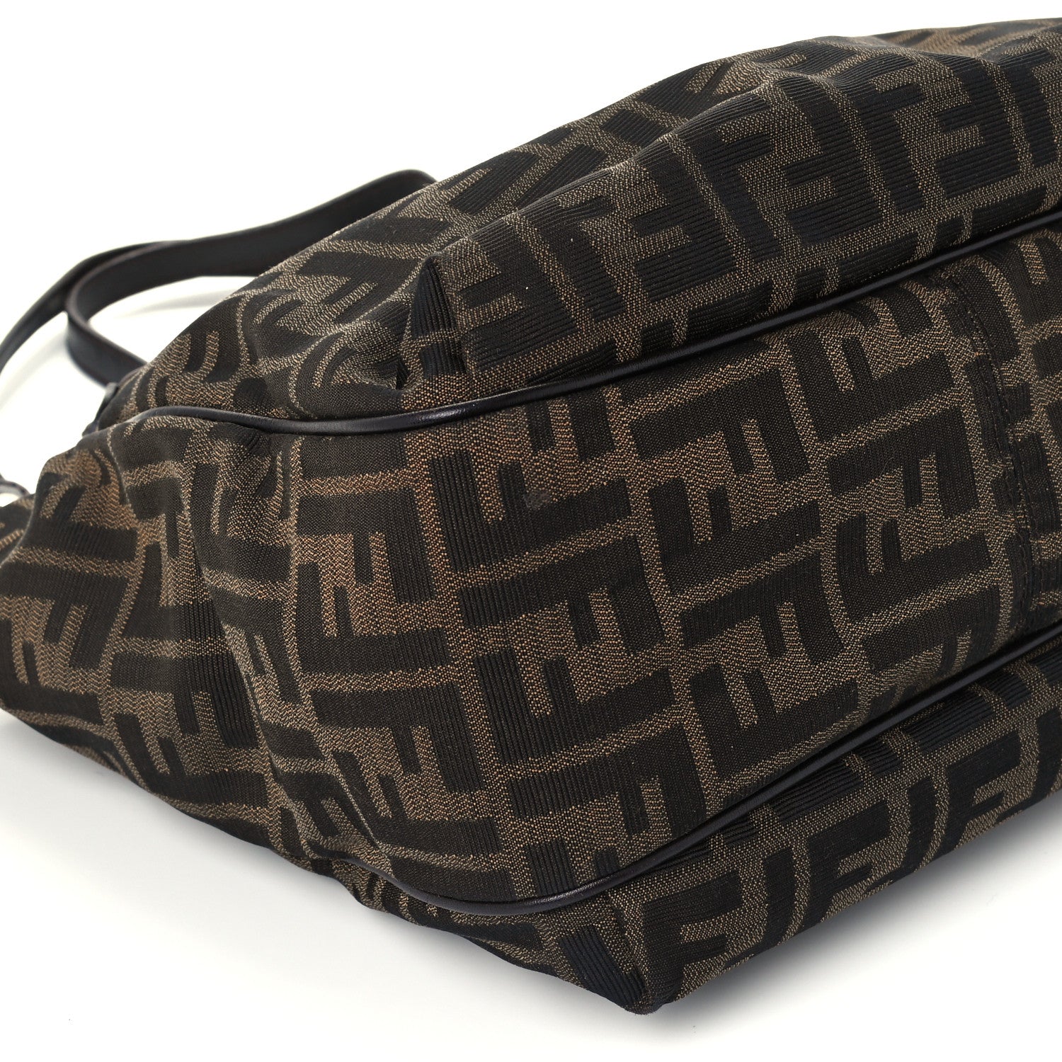 Fendi Zucca Small Chef Shopping Tote Tobacco Moro 10 of 11