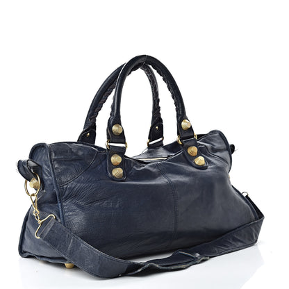 Balenciaga Chevre Giant 21 Gold Hardware Part Time Marine 3 of 35
