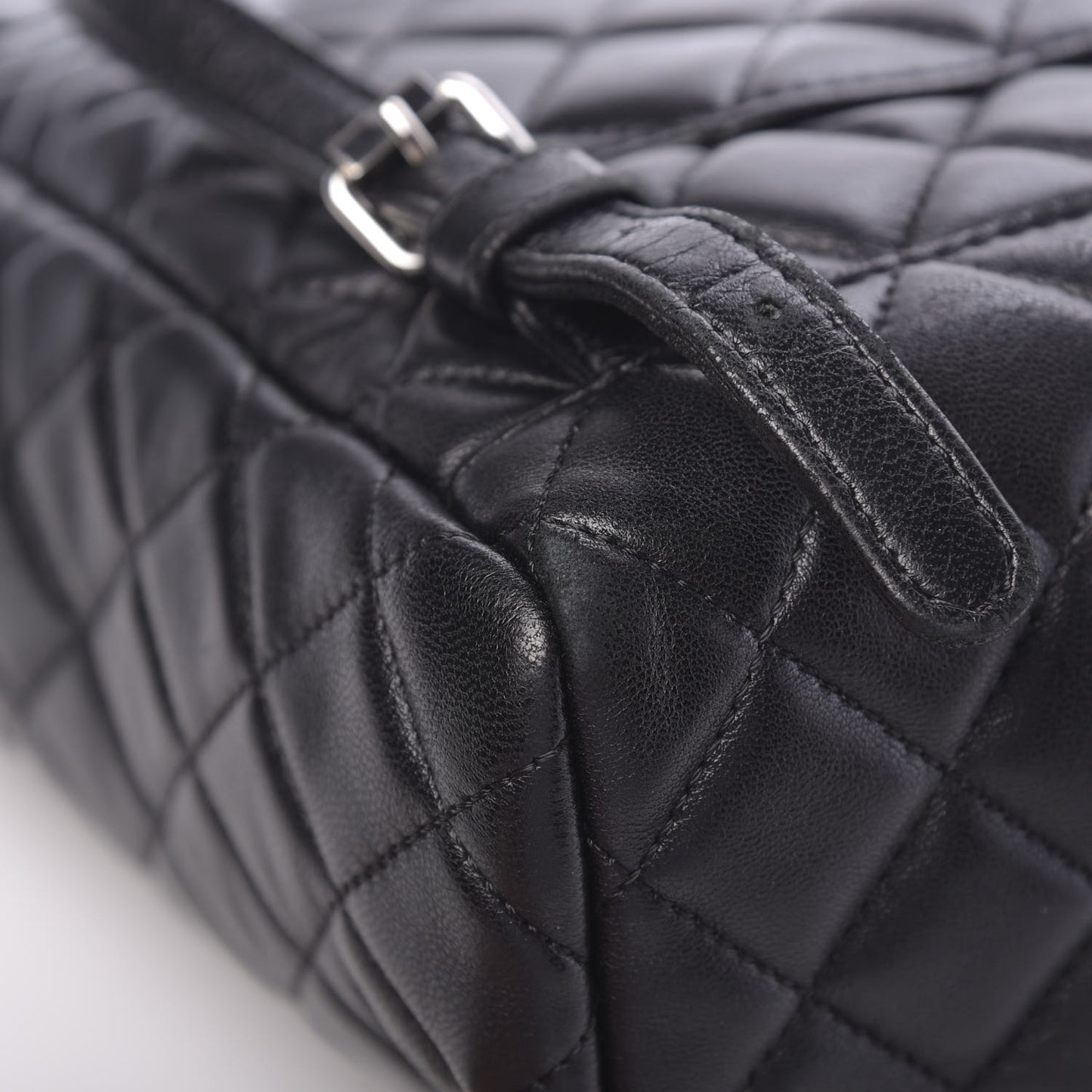 Lambskin Quilted Small Urban Spirit Backpack Black