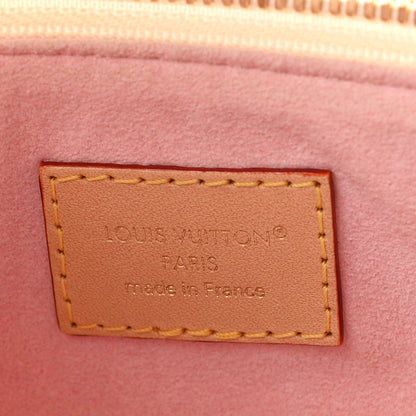 Louis Vuitton Damier Azur Slouchy PM Rose Ballerine 6 of 9